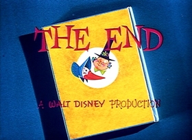 Screenshots from the 1957 Disney cartoon The Truth About Mother Goose