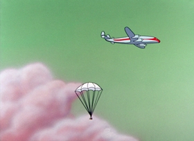 Screenshots from the 1957 Warner Bros. cartoon Bedevilled Rabbit