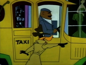 Screenshots from the 1957 Warner Bros. cartoon Boston Quackie