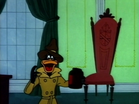 Screenshots from the 1957 Warner Bros. cartoon Boston Quackie