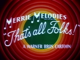 Screenshots from the 1957 Warner Bros. cartoon Boston Quackie