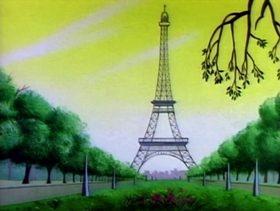 Screenshots from the 1957 Warner Bros. cartoon Boston Quackie