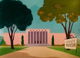 Screenshots from the 1957 Warner Bros. cartoon Mouse-Taken Identity