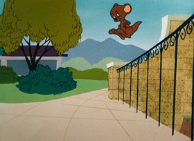 Screenshots from the 1957 Warner Bros. cartoon Mouse-Taken Identity