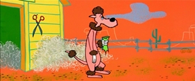 Screenshots from the 1958 MGM cartoon Sheep Wrecked