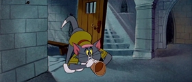 Screenshots from the 1958 MGM cartoon Robin Hoodwinked