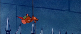 Screenshots from the 1958 MGM cartoon Robin Hoodwinked