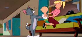 Screenshots from the 1958 MGM cartoon Tot Watchers