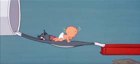 Screenshots from the 1958 MGM cartoon Tot Watchers