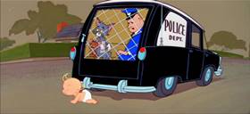 Screenshots from the 1958 MGM cartoon Tot Watchers