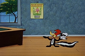 Screenshots from the 1958 Walter Lantz cartoon Misguided Missile