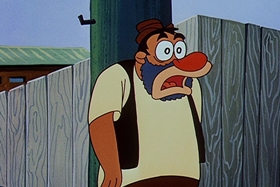 Screenshots from the 1958 Walter Lantz cartoon Misguided Missile