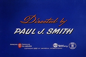 Screenshots from the 1958 Walter Lantz cartoon Misguided Missile