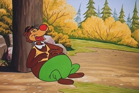 Screenshots from the 1958 Walter Lantz cartoon Salmon Yeggs