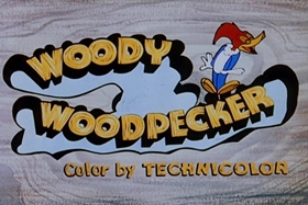 Screenshots from the 1958 Walter Lantz cartoon Half-Empty Saddles