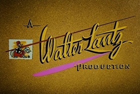 Screenshots from the 1958 Walter Lantz cartoon Half-Empty Saddles