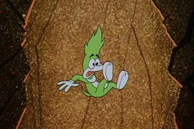 Screenshots from the 1958 Walter Lantz cartoon His Better Elf