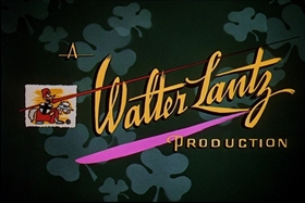 Screenshots from the 1958 Walter Lantz cartoon His Better Elf