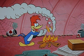 Screenshots from the 1958 Walter Lantz cartoon Everglade Raid