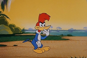 Screenshots from the 1958 Walter Lantz cartoon Everglade Raid