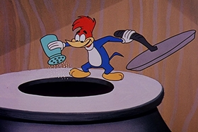 Screenshots from the 1958 Walter Lantz cartoon Everglade Raid