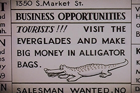 Screenshots from the 1958 Walter Lantz cartoon Everglade Raid