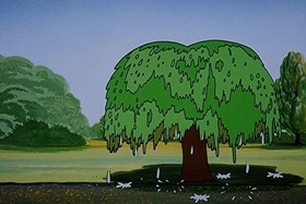 Screenshots from the 1958 Walter Lantz cartoon Tree