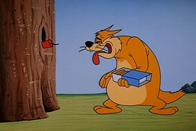 Screenshots from the 1958 Walter Lantz cartoon Tree