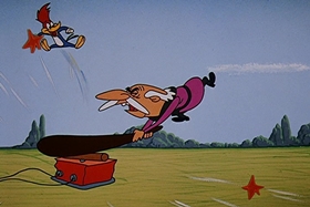 Screenshots from the 1958 Walter Lantz cartoon Tree