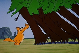 Screenshots from the 1958 Walter Lantz cartoon Tree