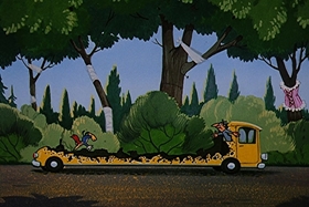Screenshots from the 1958 Walter Lantz cartoon Tree