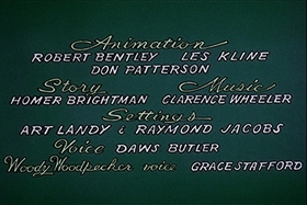 Screenshots from the 1958 Walter Lantz cartoon Tree