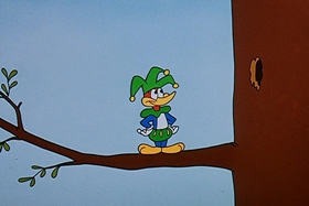 Screenshots from the 1958 Walter Lantz cartoon Jittery Jester