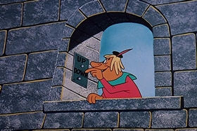 Screenshots from the 1958 Walter Lantz cartoon Jittery Jester