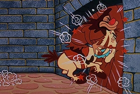 Screenshots from the 1958 Walter Lantz cartoon Jittery Jester