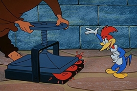 Screenshots from the 1958 Walter Lantz cartoon Jittery Jester
