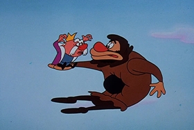 Screenshots from the 1958 Walter Lantz cartoon Jittery Jester