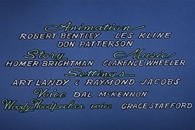 Screenshots from the 1958 Walter Lantz cartoon Jittery Jester