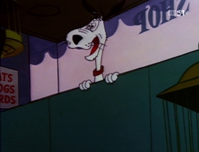 Screenshots from the 1958 Warner Bros. cartoon A Waggily Tale