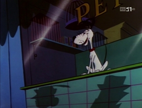 Screenshots from the 1958 Warner Bros. cartoon A Waggily Tale