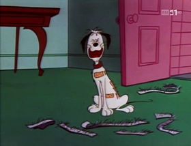 Screenshots from the 1958 Warner Bros. cartoon A Waggily Tale