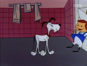 Screenshots from the 1958 Warner Bros. cartoon A Waggily Tale