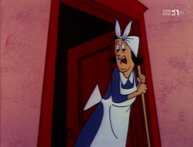 Screenshots from the 1958 Warner Bros. cartoon A Waggily Tale