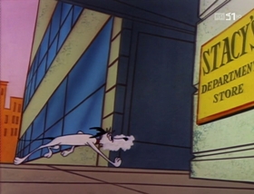 Screenshots from the 1958 Warner Bros. cartoon A Waggily Tale