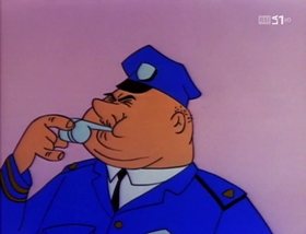 Screenshots from the 1958 Warner Bros. cartoon A Waggily Tale