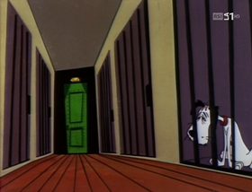 Screenshots from the 1958 Warner Bros. cartoon A Waggily Tale