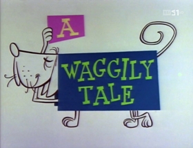 Screenshots from the 1958 Warner Bros. cartoon A Waggily Tale