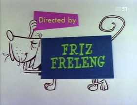 Screenshots from the 1958 Warner Bros. cartoon A Waggily Tale