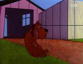 Screenshots from the 1958 Warner Bros. cartoon A Waggily Tale