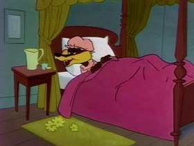 Screenshots from the 1958 Warner Bros. cartoon Now Hare This